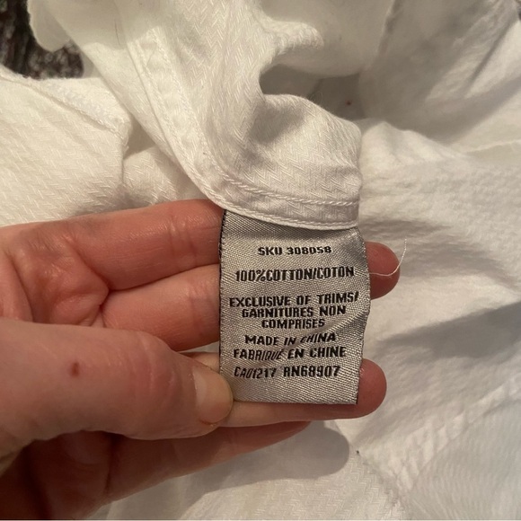 🛍️3/$30 Le Chateau men’s white button up shirt in size 16.5-17 - Picture 7 of 8